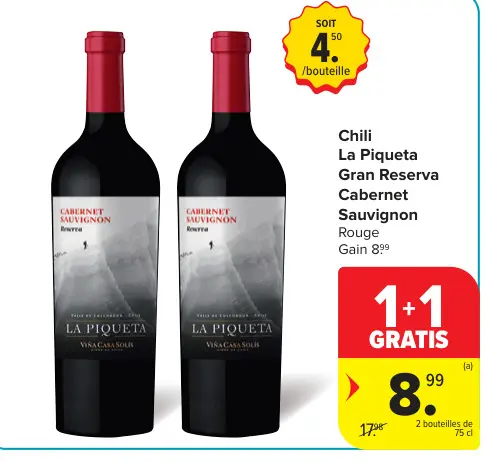 Offre: Cabernet Sauvignon Rouge
