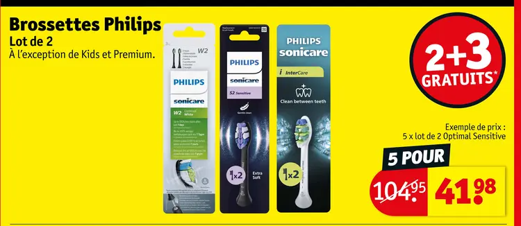 Offre: Brossettes Philips