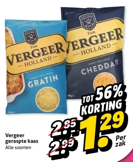 Aanbieding: Geraspte kaas