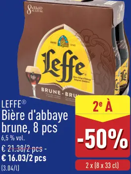 Offre: Bière d'abbaye brune