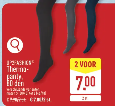 Promotie: Thermo-panty, 80 den