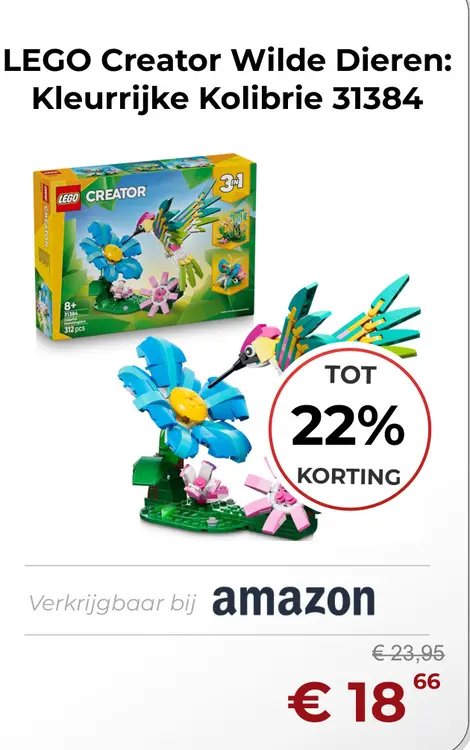 Aanbieding: Wilde Dieren: Kleurrijke Kolibrie 31384