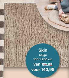 Aanbieding: Vloerkleed Skin beige