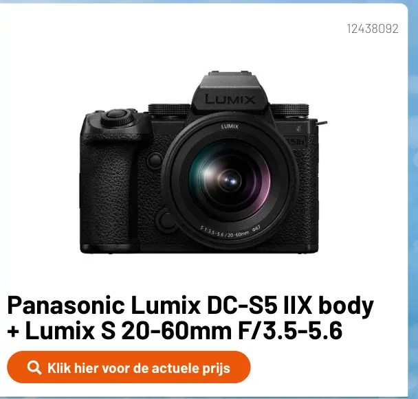 Aanbieding: Lumix DC-S5 IIX body + Lumix S 20-60mm F/3.5-5.6