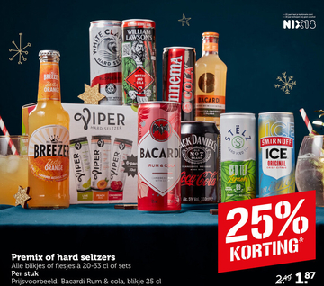 Aanbieding: Premix of hard seltzers