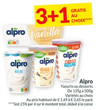 Offre: Alpro Yaourts ou desserts