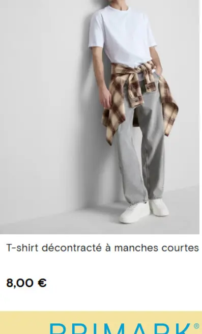 Offre: T-shirt décontracté à manches courtes