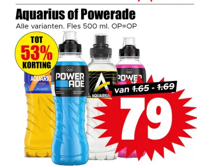 Aanbieding: Aquarius or Powerade