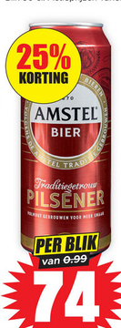 Aanbieding: AMSTEL BIER Traditiegetrouw PILSENER