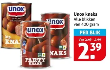 Aanbieding: Unox knaks