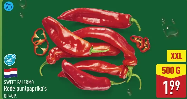 Aanbieding: Rode puntpaprika's