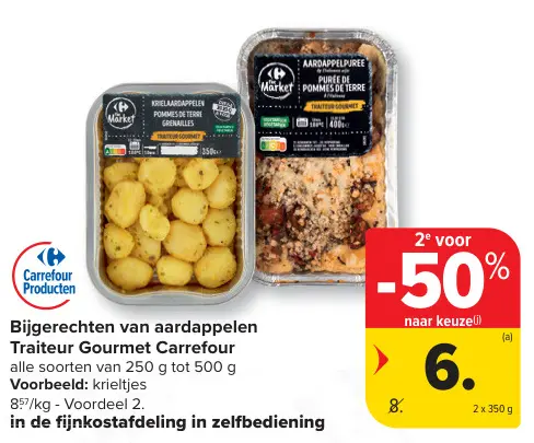 Promotie: Bijgerechten van aardappelen Traiteur Gourmet