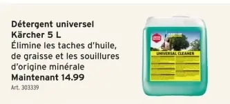 Offre: Détergent universel Kärcher