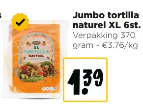 Promotie: Tortilla naturel XL