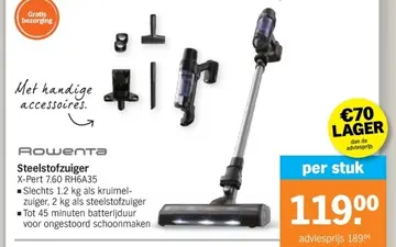 Aanbieding: Steelstofzuiger X-Pert 7.60 RH6A35