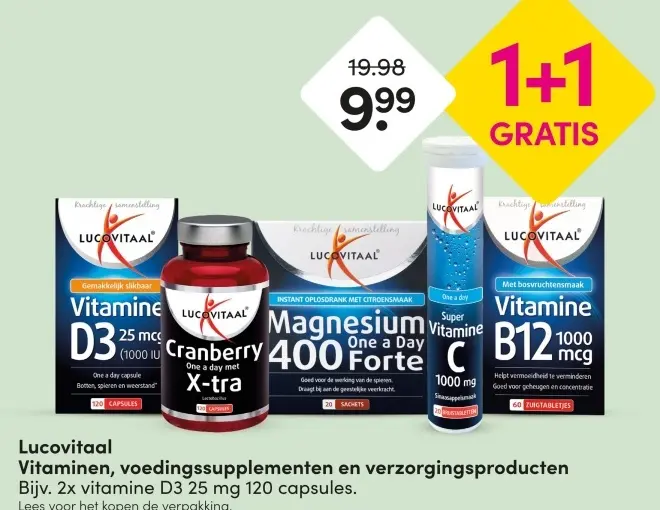 Aanbieding: Lucovitaal Vitaminen, voedingssupplementen en verzorgingsproducten