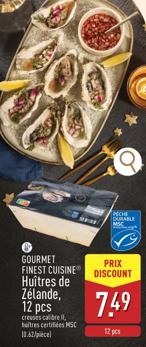 Offre: Huîtres de Zélande