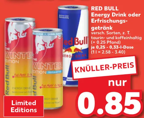 Aanbieding: Energy Drink oder Erfrischungsgetränk