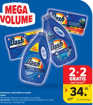 Aanbieding: Vloeibaar wasmiddel en pods