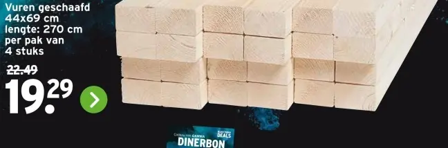 Aanbieding: Vuren geschaafd