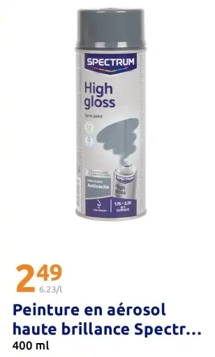 Offre: Peinture en aérosol haute brillance