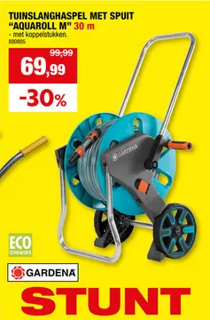 Aanbieding: Slangenwagen Aquaroll + tuinslang 30m