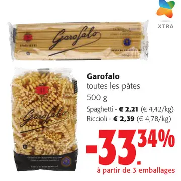 Offre: Garofalo toutes les pâtes