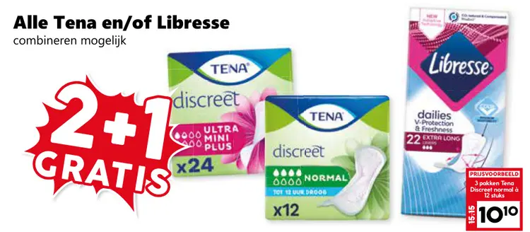 Aanbieding: Alle Tena en/of Libresse