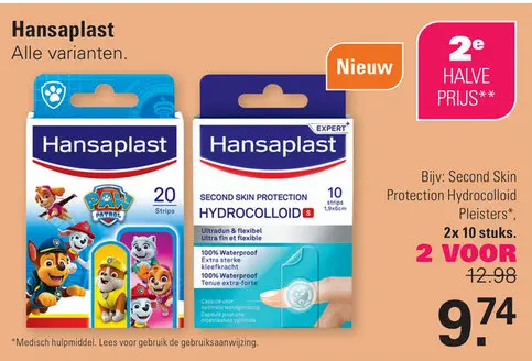 Aanbieding: Hansaplast Alle varianten.