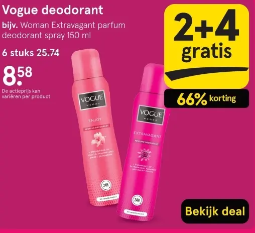 Aanbieding: Vogue deodorant