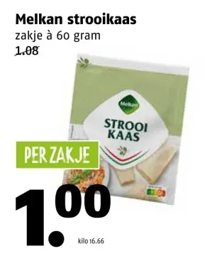 Aanbieding: Melkan strooikaas