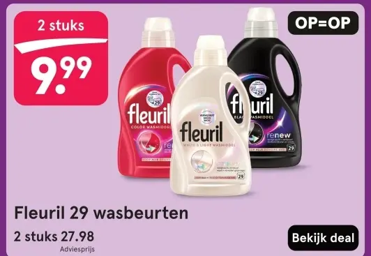 Aanbieding: Fleuril wasmiddel