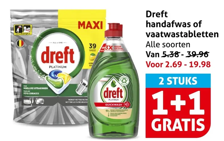 Aanbieding: Handafwas of vaatwastabletten