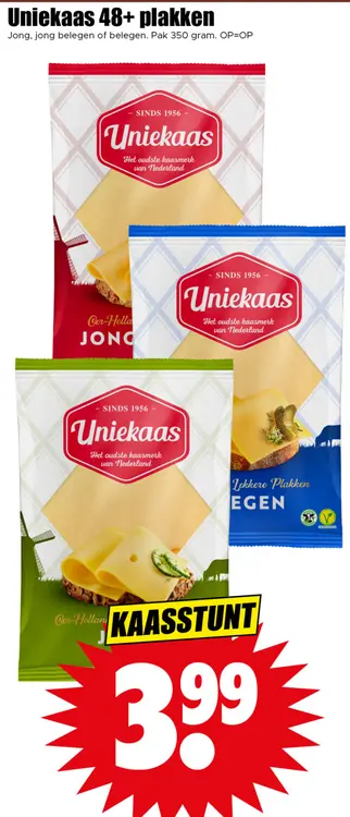 Aanbieding: Uniekaas 48+ plakken