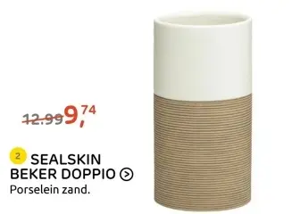Aanbieding: SEALSKIN BEKER DOPPIO
