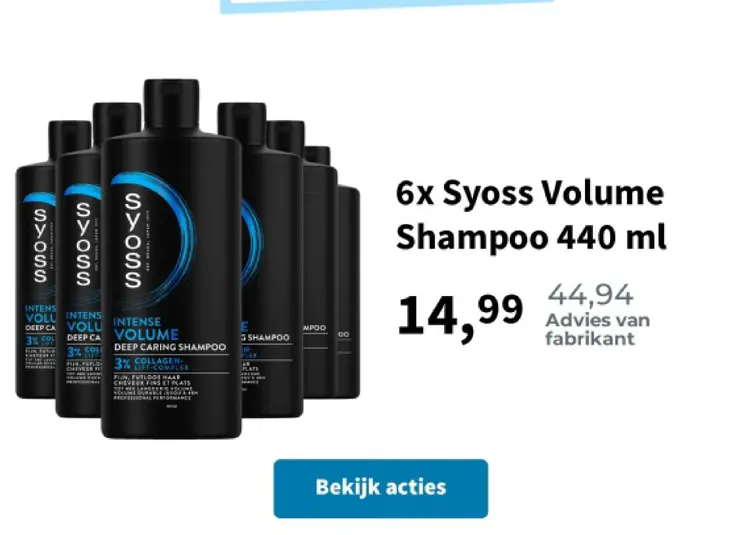 Promotie: Syoss Volume Shampoo