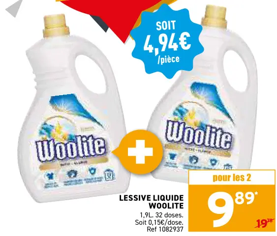 Offre: Lessive liquide Woolite