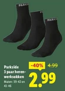 Aanbieding: 3 paaar herenwerksokken