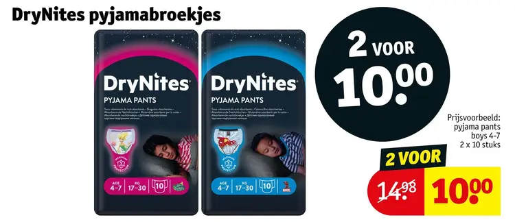 Aanbieding: DryNites pyjamabroekjes