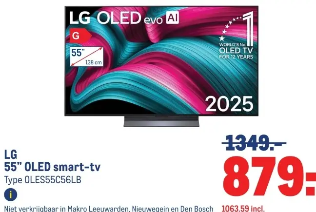 Aanbieding: 55" OLED smart-tv