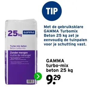 Aanbieding: Turbo-mix beton 25 kg