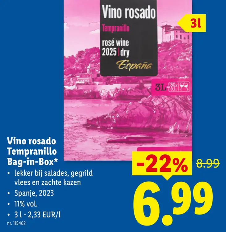 Promotie: Vino rosado Tempranillo Bag-in-Box