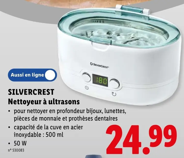 Offre: Nettoyeur à ultrasons