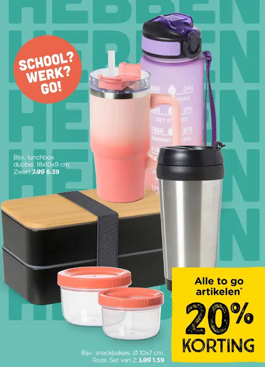 Aanbieding: lunchbox dubbel