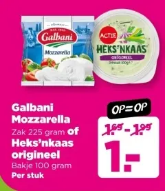 Aanbieding: Galbani Mozzarella of Heks'nkaas origineel