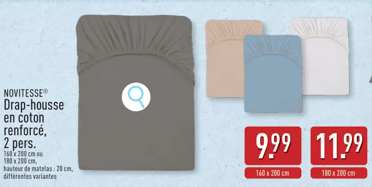 Offre: Drap-housse en coton renforcé