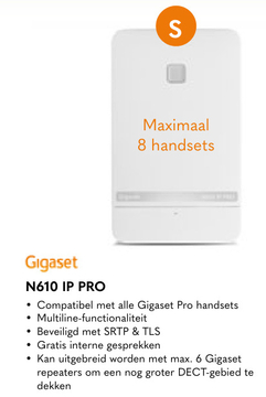 Aanbieding: Gigaset N610 IP PRO