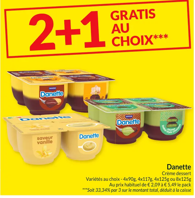 Offre: Danette Crème dessert