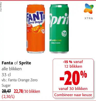 Promotie: Fanta of Sprite