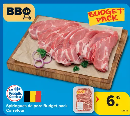 Offre: Spiringues de porc Budget pack